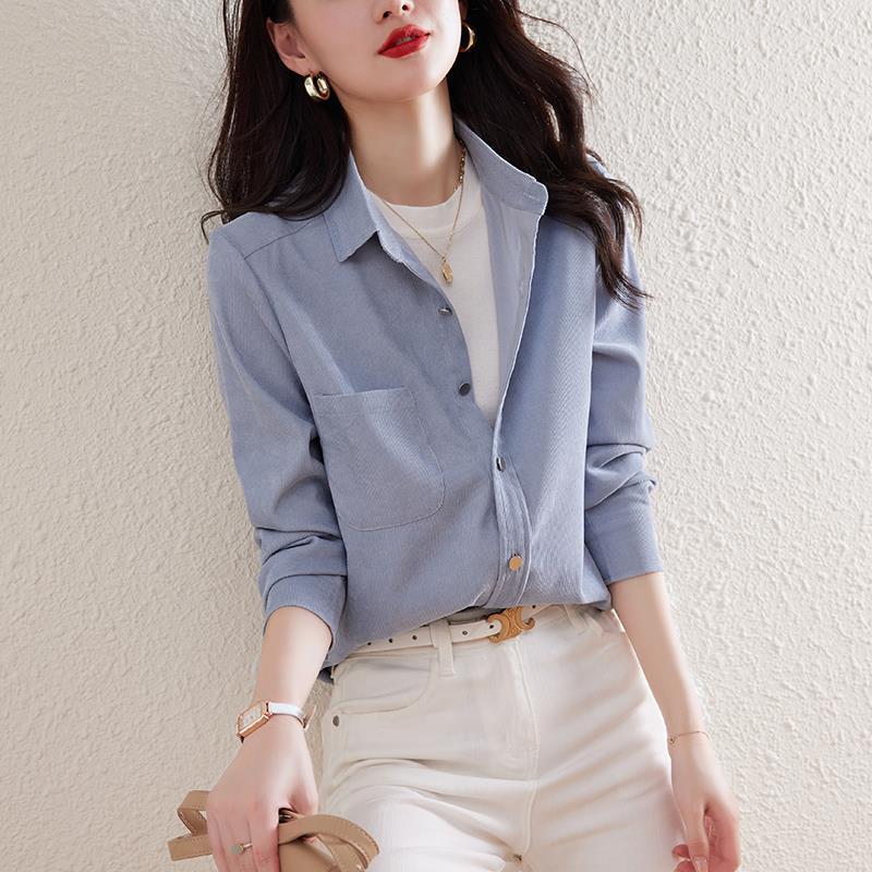 Dames Blouses | Chambray Blouse Blouses Blouses