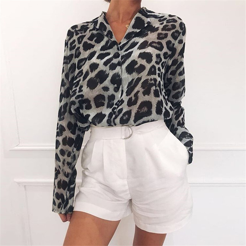 Dames Blouses | Gedessineerde Satijnen Blouse Blouses Blouses