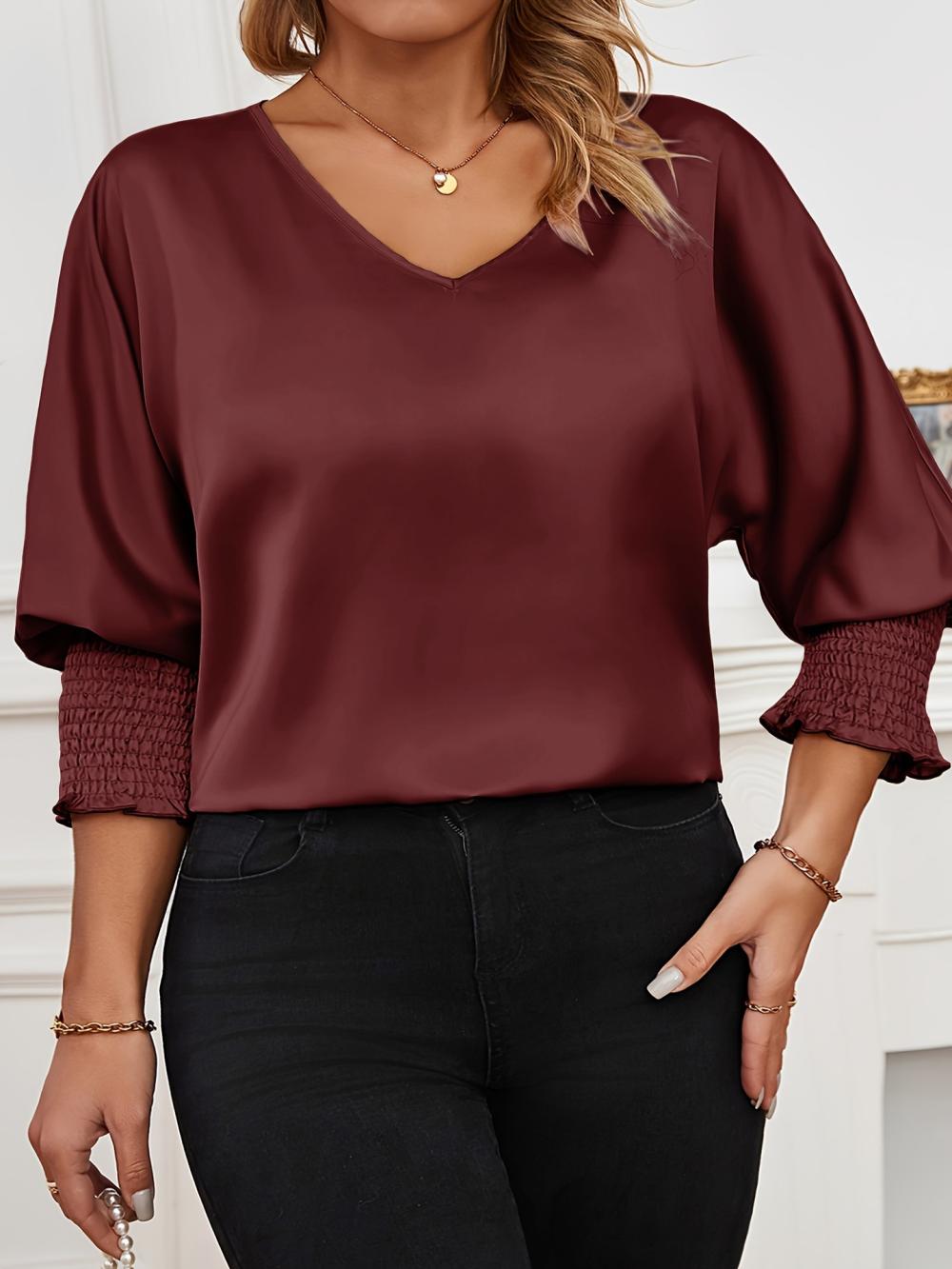 Dames Blouses | Studio Blouse Met Smokdetail Blouses Blouses