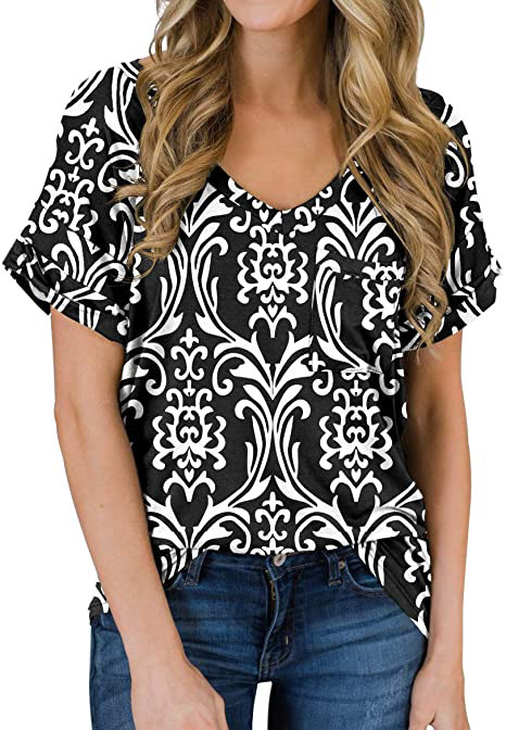 Dames Blouses | T-Shirt Blouse Met Print Blouses Blouses