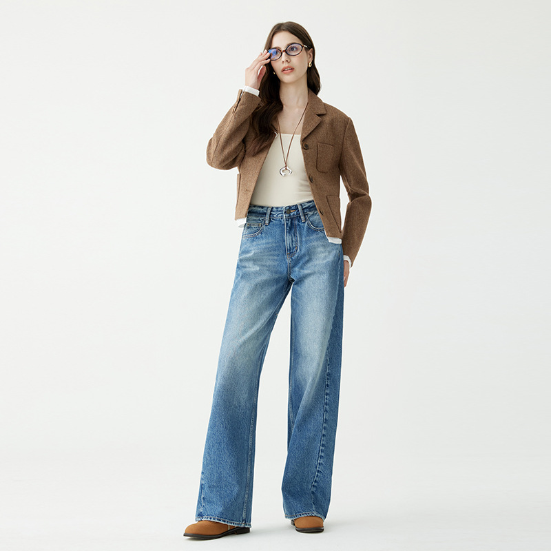 Dames Jeans | Jeans Met Wijde Pijpen Dames Dames