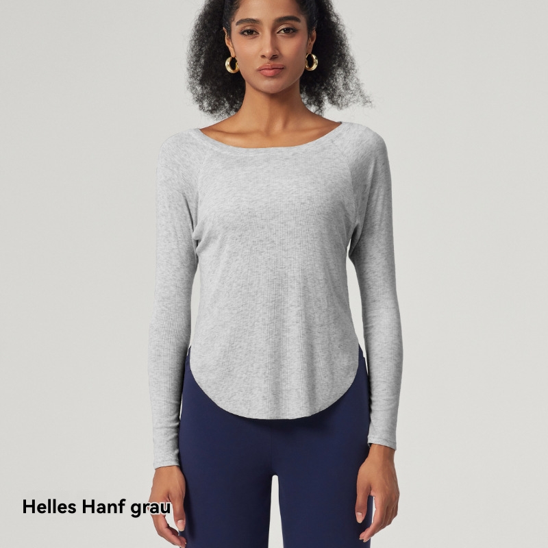 Dames Shirts & Tops | Basic Shirt Met Lange Mouwen Dames Dames