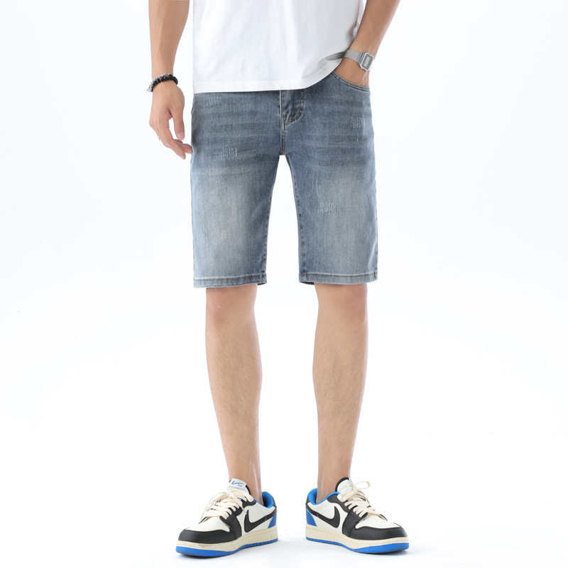 Heren Shorts & Bermuda’s | Elastische Jeansshort Heren Heren