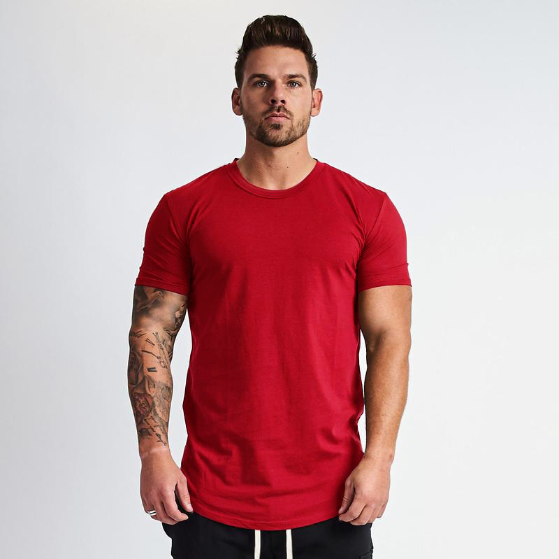 Heren T-Shirts & Polo’s | Basic T-Shirt In Effen Kleur Heren Heren