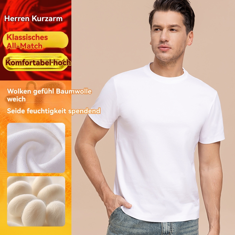 Heren T-Shirts & Polo’s | Basic T-Shirt In Effen Kleur Heren Heren