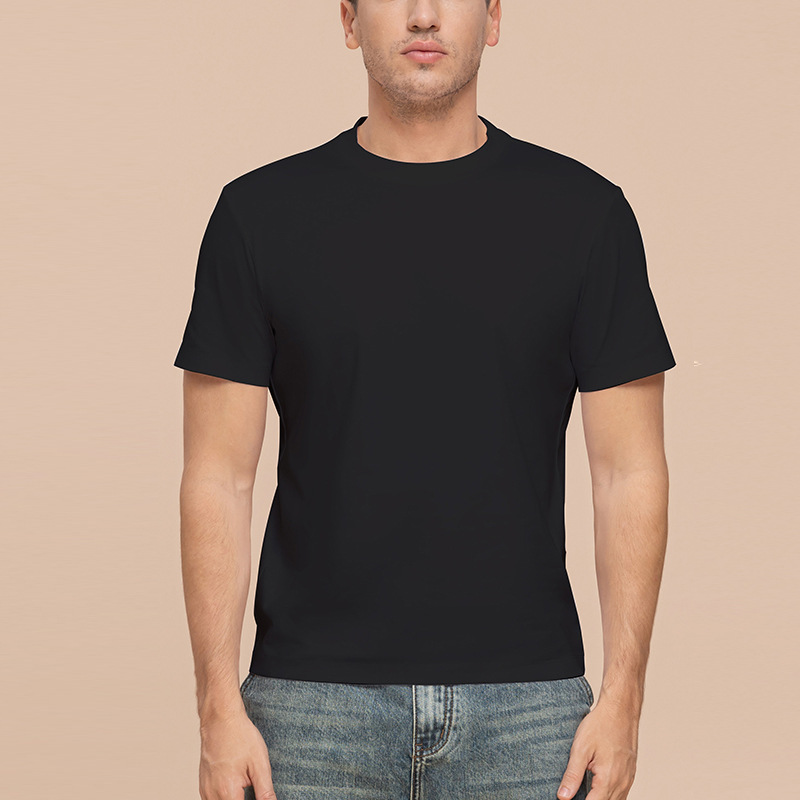 Heren T-Shirts & Polo’s | Basic T-Shirt In Effen Kleur Heren Heren