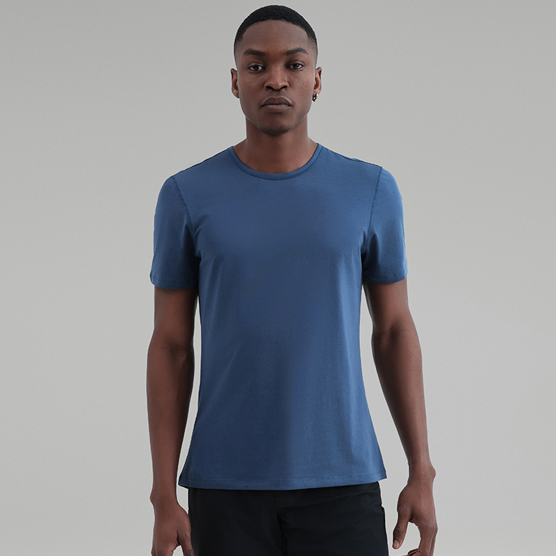 Heren T-Shirts & Polo’s | Basic T-Shirt In Effen Kleur Heren Heren