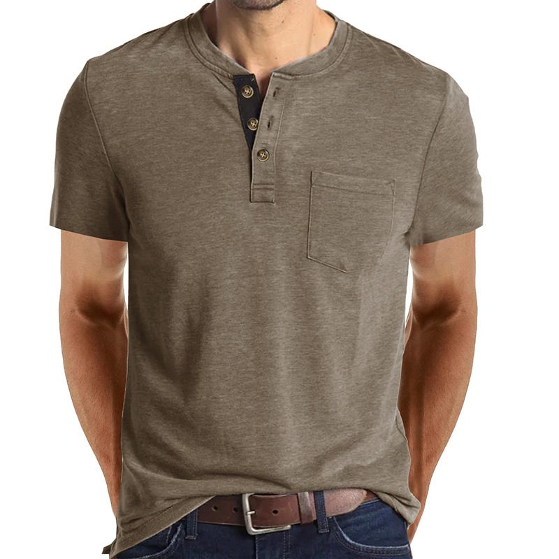 Heren T-Shirts & Polo’s | Henley Shirt In Garment Dye Heren Heren