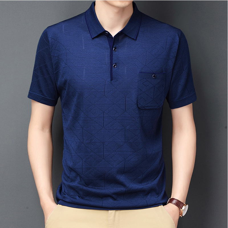 Heren T-Shirts & Polo’s | Jacquard Henley-Shirt Heren Heren