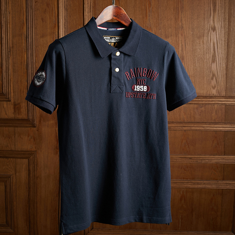 Heren T-Shirts & Polo’s | Oxford Polo Met Print Op De Borst Heren Heren