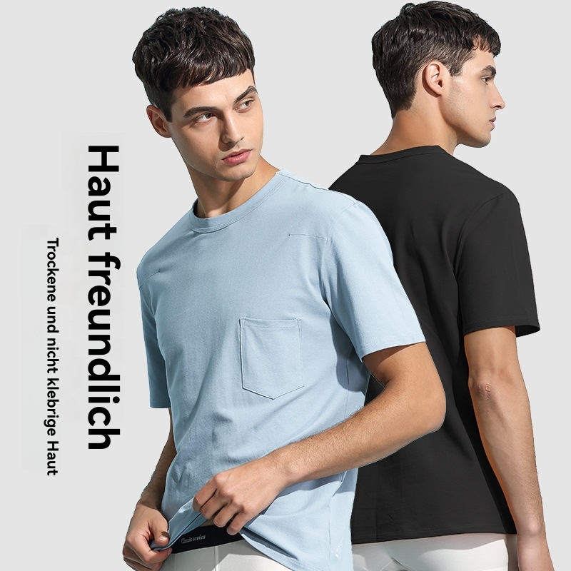 Heren T-Shirts & Polo’s | T-Shirt Met Borstzak Heren Heren