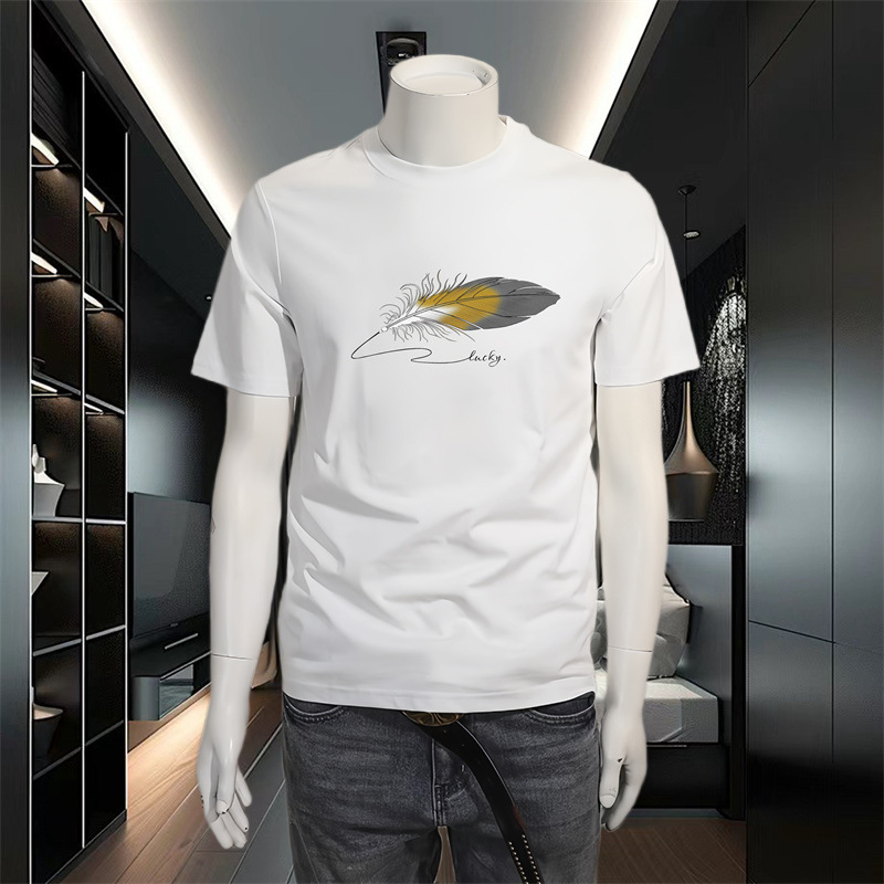 Heren T-Shirts & Polo’s | T-Shirt Met Wording-Print Heren Heren